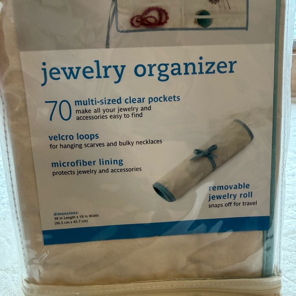 Real Simple Jewelry Organizer with 70 clear pockets!! - Picture 4 of 14